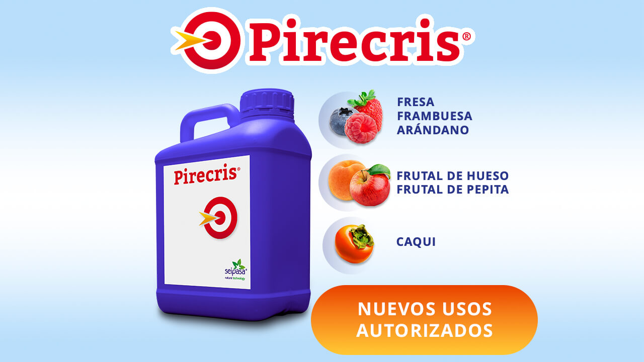 Nuevos usos autorizados de Pirecris: frutales, berries, caqui