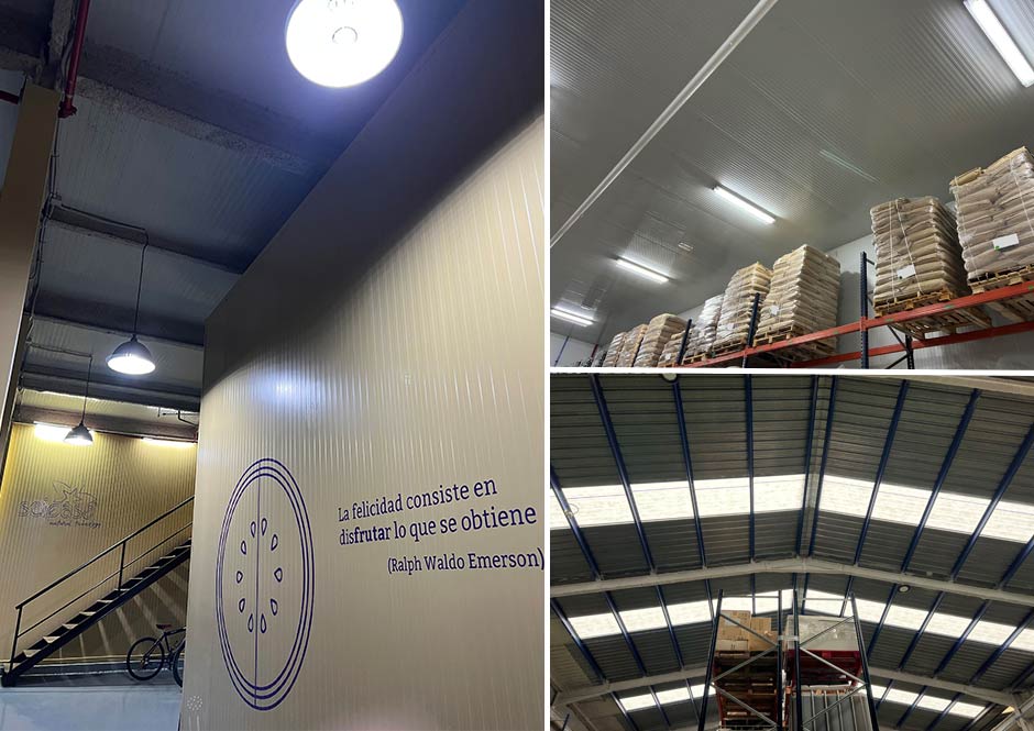 Seipasa reduces its lighting consumption by 57% after introducing the new energy efficiency plan