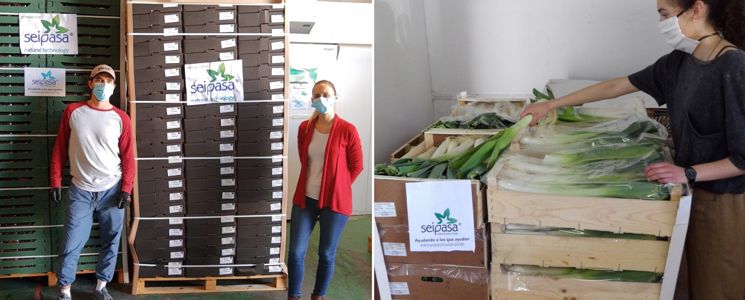 Seipasa donates 2 tonnes of organic strawberries and zero residue vegetables to help those most affected by the Covid-19 crisis